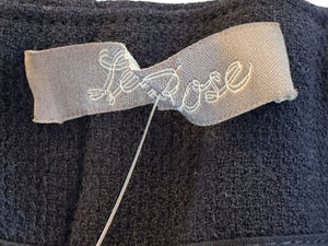 Lela Rose Navy Ankle Pants with Button Hem Detail – Size 10