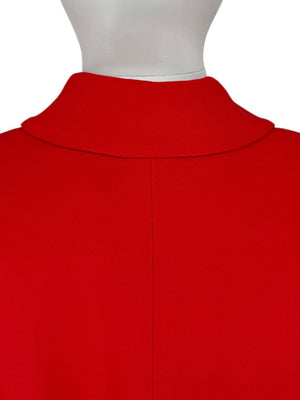 Pamella Roland Red Crystal-Embellished Double-Breasted Pant Suit – Large