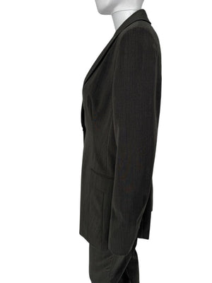 Akris Grey Wool & Silk Blend Pant Suit – Size 10