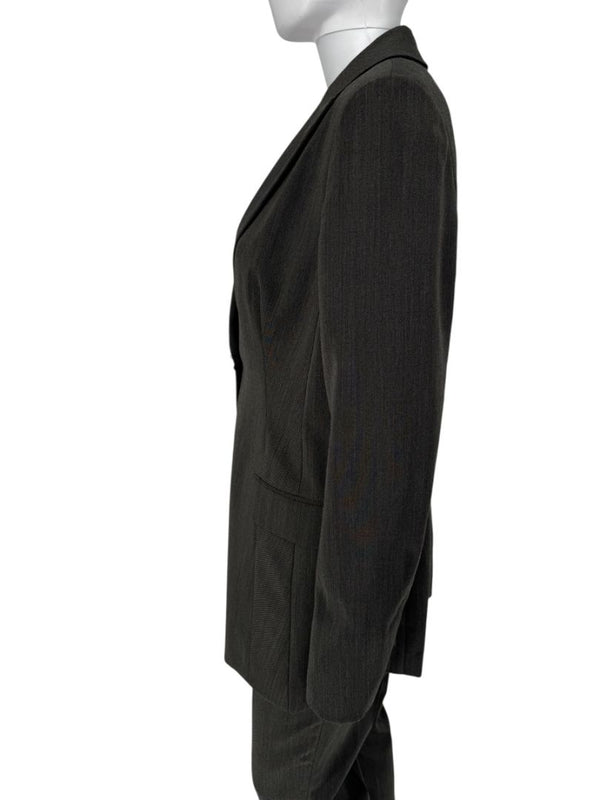 Akris Grey Wool & Silk Blend Pant Suit – Size 10