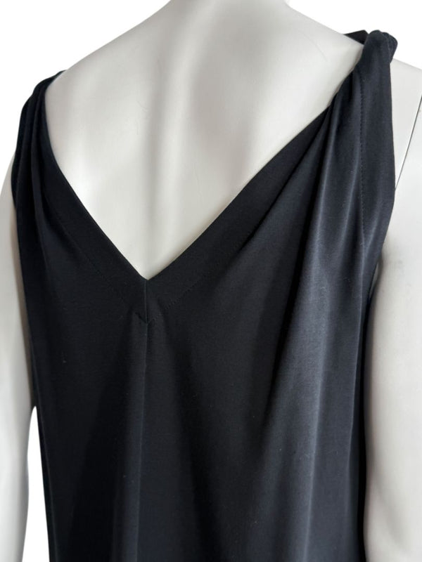 Brunello Cucinelli Black Twisted Strap Maxi Dress with Monili Detail – Size M