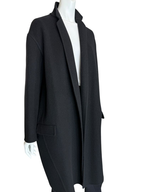Céline 100% Cashmere Long Black Coat – Size FR 36