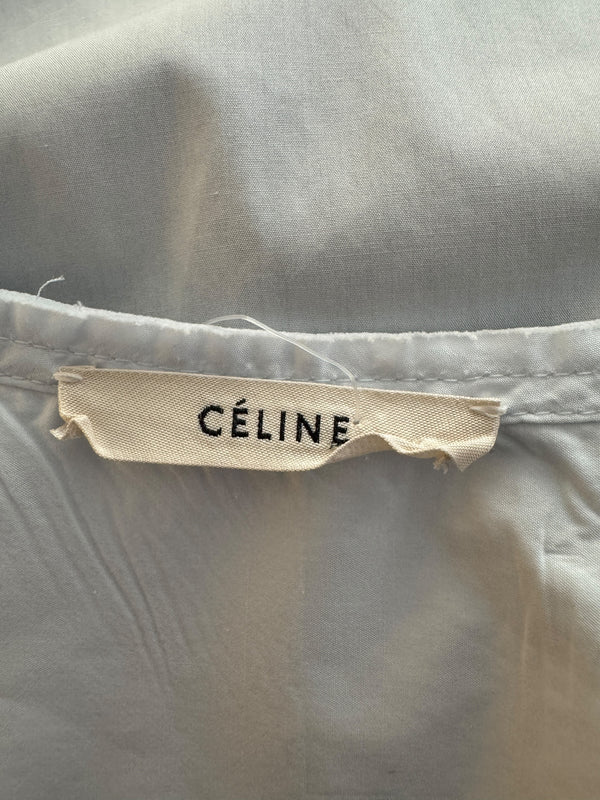 Celine Clean-Line Pale Blue Cotton Shirt with Concealed Placket – FR 42