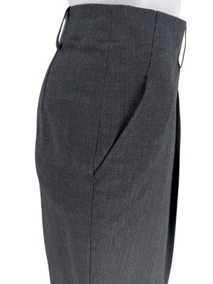 Lafayette 148 New York Charcoal Gray Wool-Blend Straight-Leg Trousers – Size 10