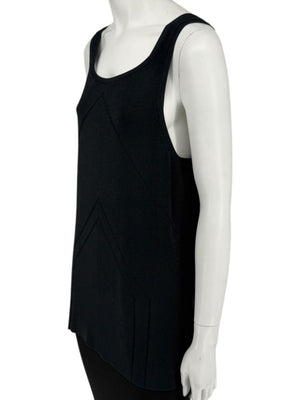 Oscar de la Renta Black Knit Sleeveless Tunic – Size L
