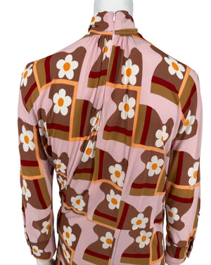 Prada SS 2017 Floral Print Dress - Size 10