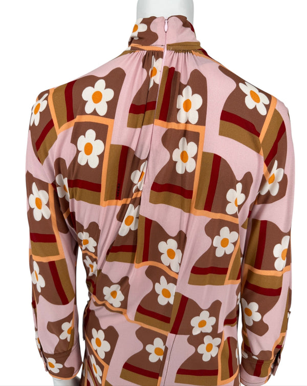 Prada SS 2017 Floral Print Dress - Size 10