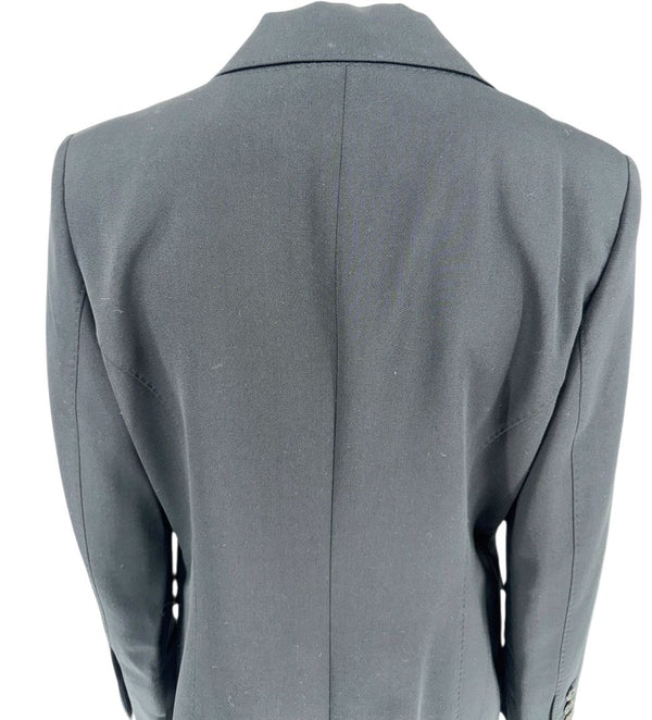 Les Copains Classic Black Wool Pant Suit – Size IT 48 (US 12)