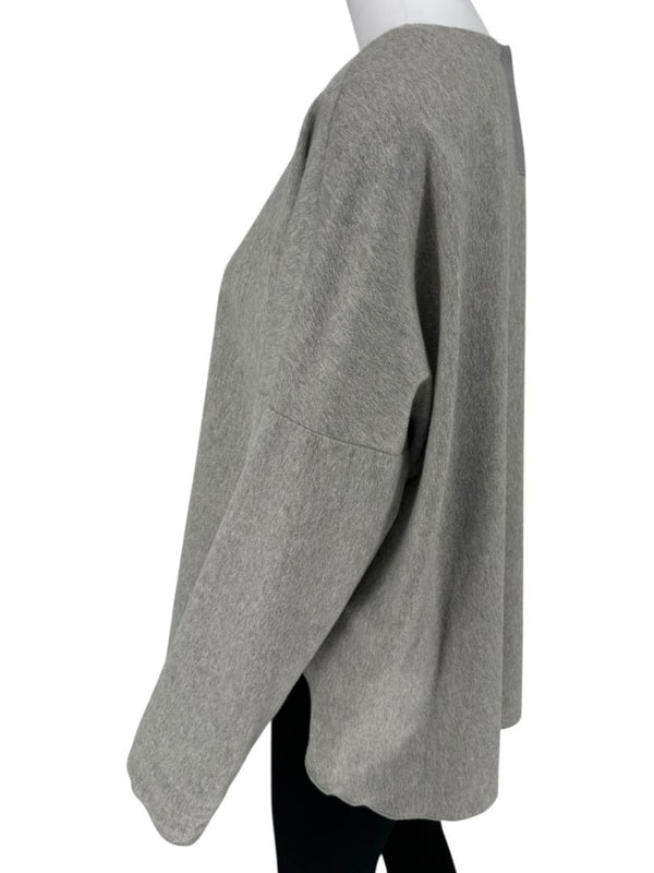 Adam Lippes Boxy Long Sleeve Cashmere Top - Medium