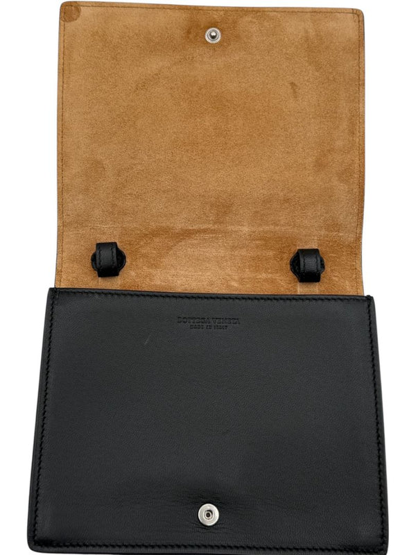 Bottega Veneta Black Lambskin Intrecciato Mini Bag