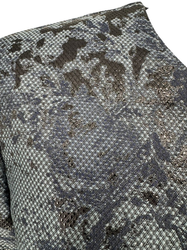 Pamella Roland Black/Blue Ombre 2 Piece Dress & Coat Set – Large