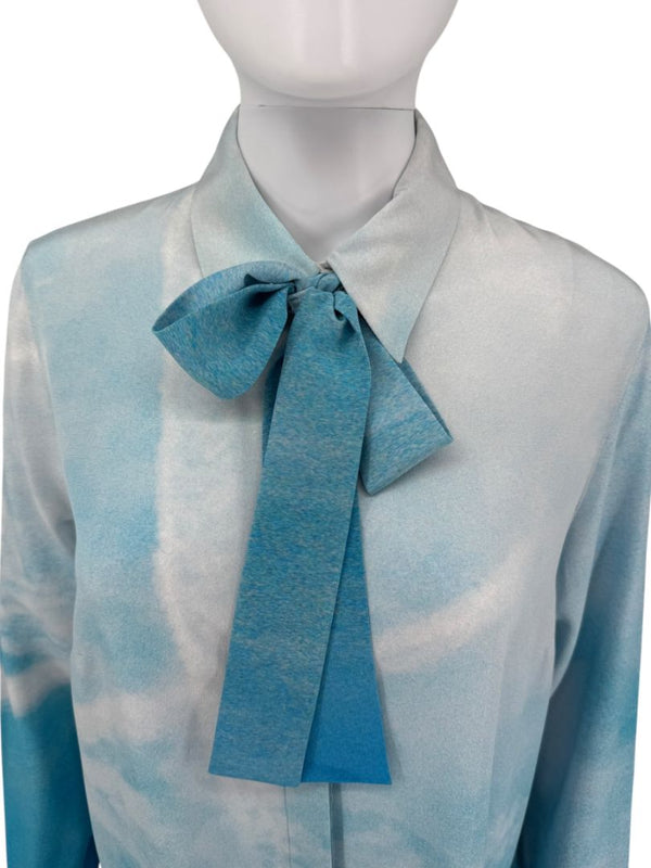 A-K-R-I-S- Cloud Print Silk Tunic Dress – Size 10