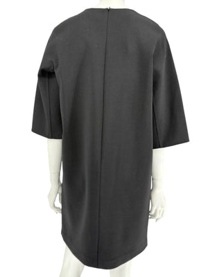 Max Mara 'Cucito a Mano' Black Wool Cocoon Dress – Size IT 40 (US 4/6)