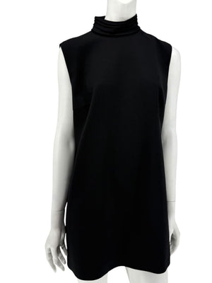 Loro Piana Black Virgin Wool Sleeveless Mini Dress – Size IT 46