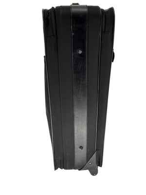 Prada Black Nylon Rolling Suitcase with Saffiano Leather Trim – 26.5" x 17.5" x 9.5"