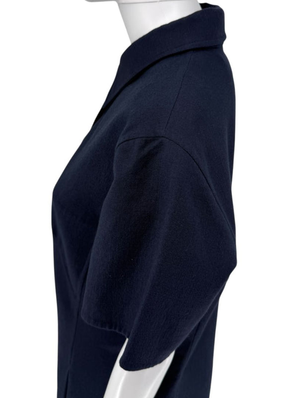 Akris Navy Short Sleeve Polo Dress – Size US 10