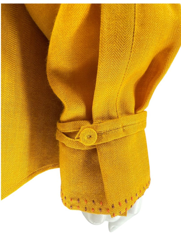 Gabriela Hearst Golden Birch Embroidered Shirt – Size IT 46