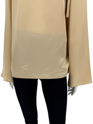 Rosetta Getty Champagne Satin Blouse – Size 6