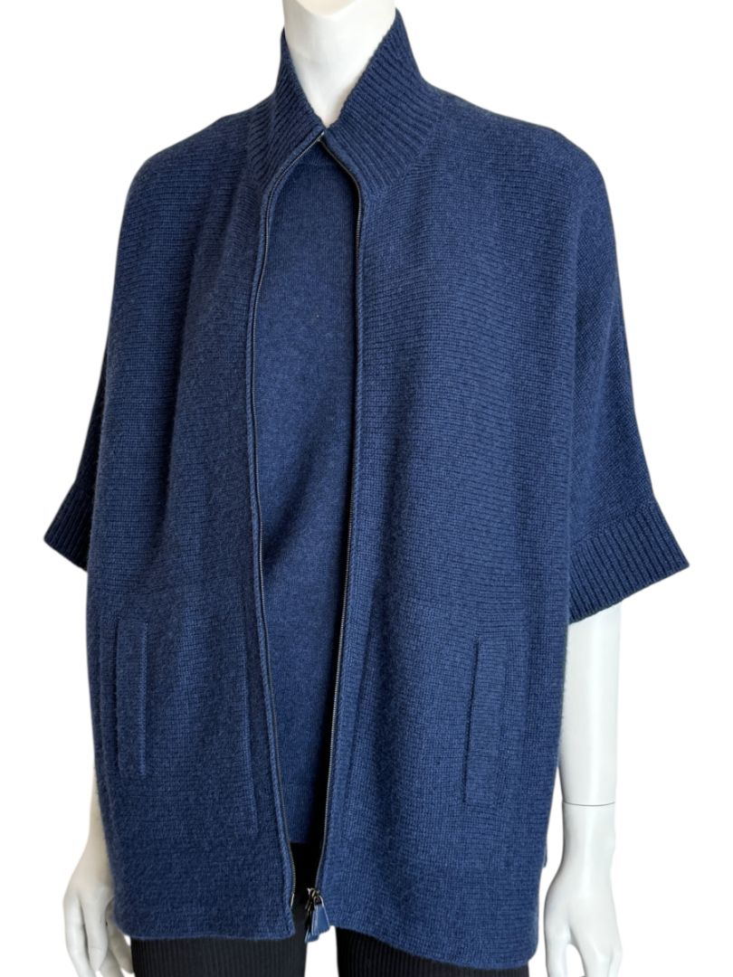 Akris Indigo Cashmere Twinset – Size 8