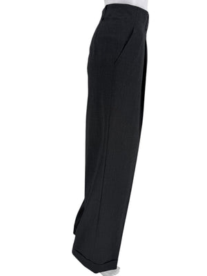 Lafayette 148 New York Charcoal Gray Wool-Blend Straight-Leg Trousers – Size 10