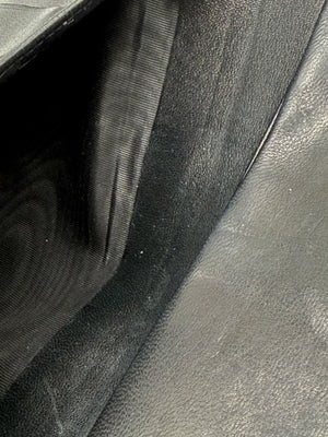 CHANEL Vintage Patent Leather CC Long Wallet – Black