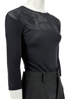 Wolford “Karlie” Black String Bodysuit – Size XS