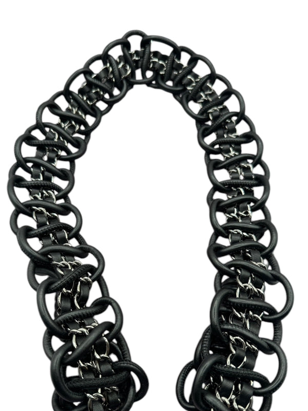 Chanel Lavender Tweed Camellia Large Flap Messenger Bag