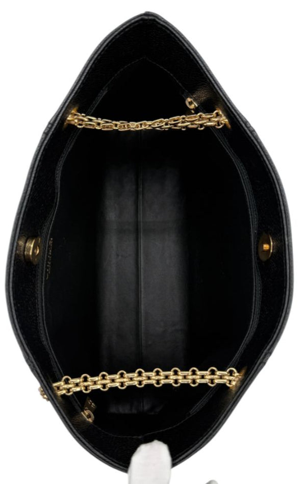 Chanel Grained Calfskin Bijoux Chain Shoulder Bag Black