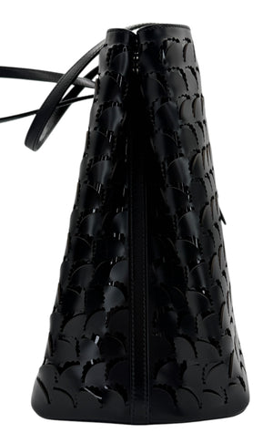 Alaïa Large Mina Tote In Black Leather with Pouch