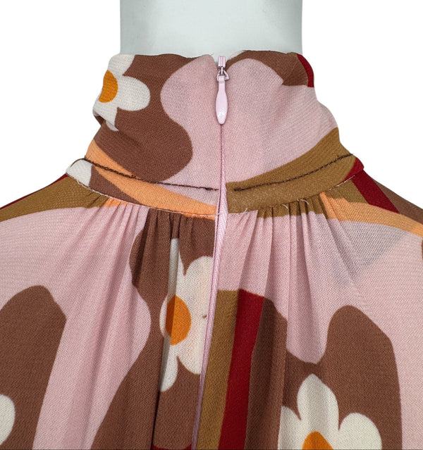 Prada SS 2017 Floral Print Dress - Size 10