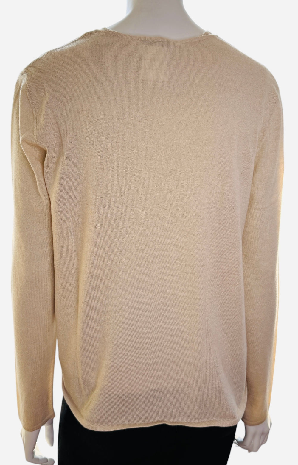 Chanel Beige Cotton-Cashmere Twin Set – Size FR 46 (US 12)