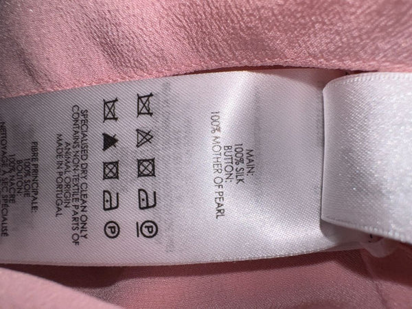 Victoria Beckham Rose Pink Silk Blouse – Size US 10 / UK 14