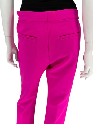 Victoria Victoria Beckham Fuchsia Wool-Blend Tailored Trousers – Size US 10