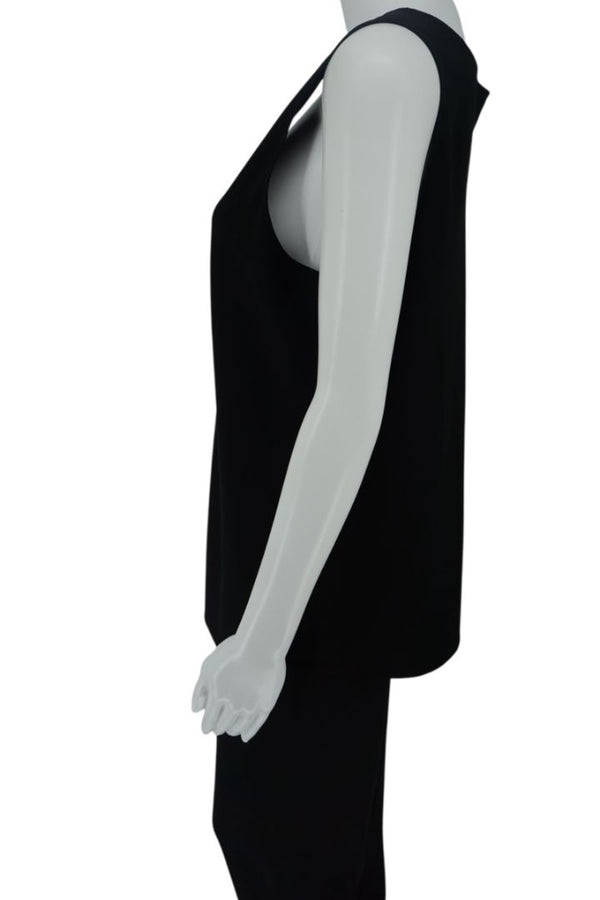 Peter Cohen Black Sleeveless Tunic & Tapered Pants Set – Top Size M, Pants Size L