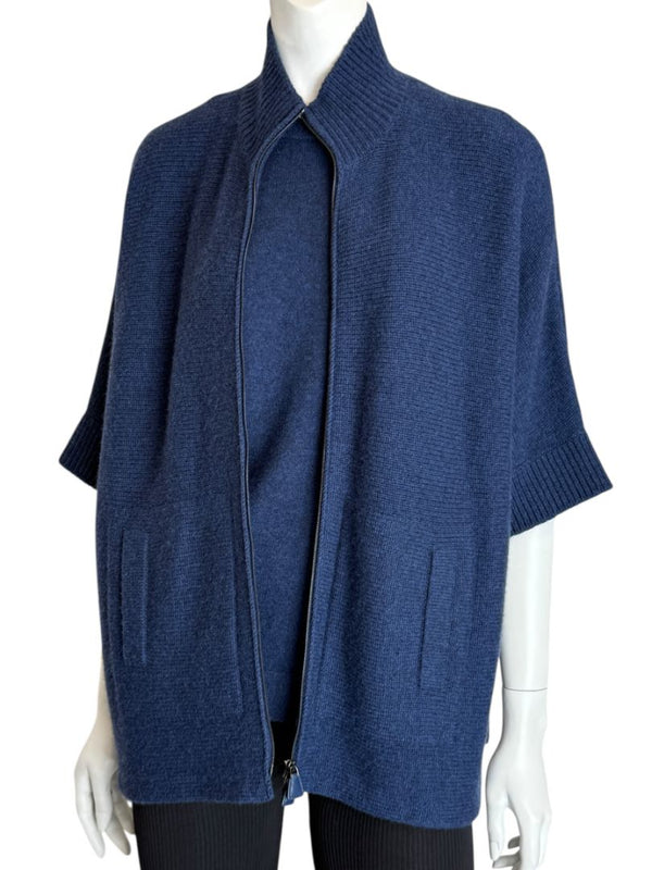 Akris Indigo Cashmere Twinset – Size 8