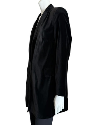 Akris Punto Black Velvet Single-Breasted Blazer – Size 10