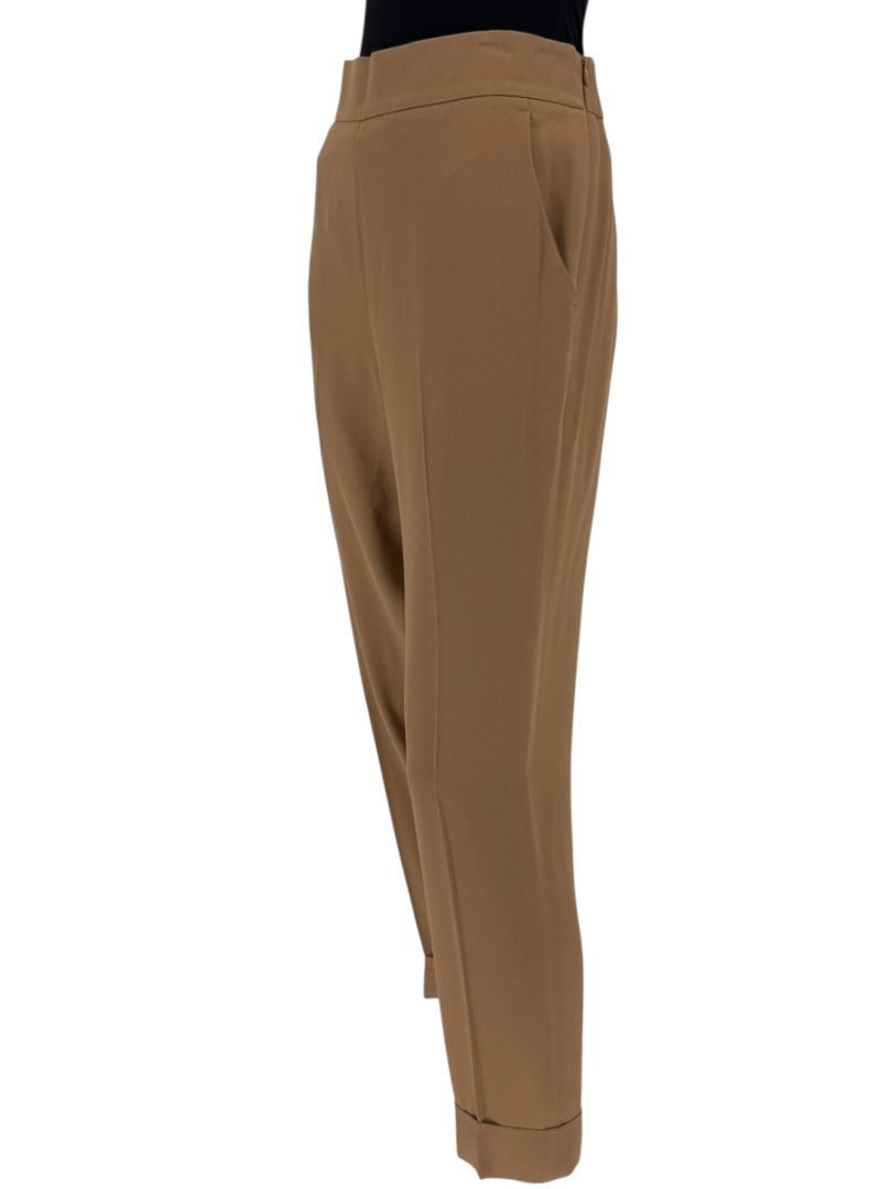 Akris Camel Cropped Trousers – Size US 10 / IT 46