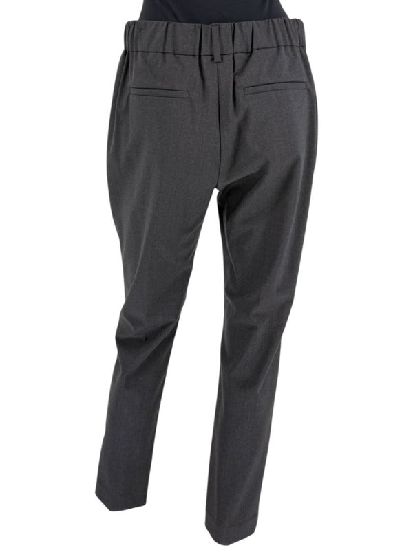Brunello Cucinelli Charcoal Grey Wool-Blend Pants – Size IT 44 / US 8