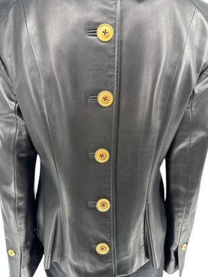 David Rodriguez Black Lambskin Leather Jacket – Pristine New With Tags