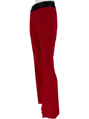 Pamella Roland Red Open Front Blazer & Trouser Set – Large