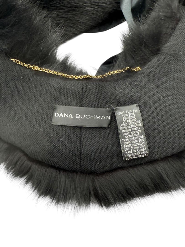 Dana Buchman Genuine Blue Fox Fur Collar – Pristine Condition