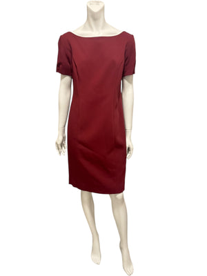 Pamella Roland Red Tailored Dress &amp; Jacket Set – L