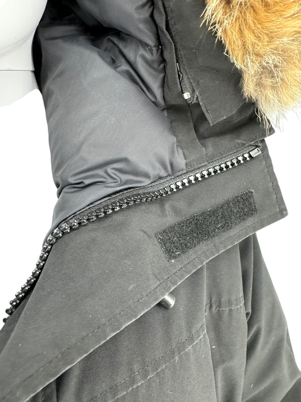 CANADA GOOSE Langford Parka w/ Coyote Fur Hood Color Black Sz XXL
