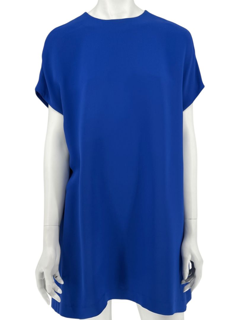 LISA PERRY for Barneys New York Blue A-Line Silk Mini Dress – Size Small