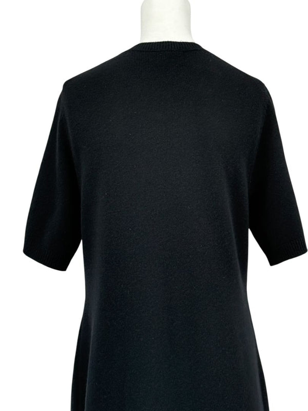 Louis Vuitton Black Cashmere Sweater Dress with Hardware Detail – Size L