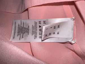 Victoria Beckham Rose Pink Silk Blouse – Size US 10 / UK 14