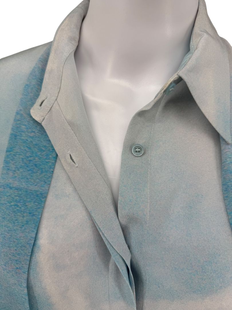 A-K-R-I-S- Cloud Print Silk Tunic Dress – Size 10