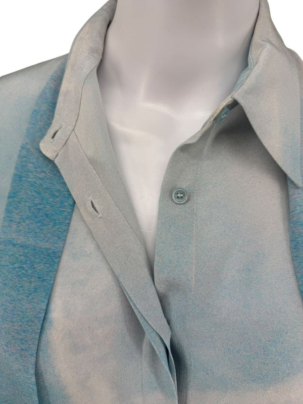 A-K-R-I-S- Cloud Print Silk Tunic Dress – Size 10