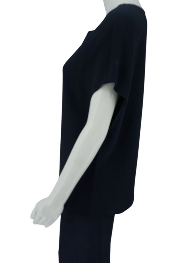 The Row Navy Cap-Sleeve Top & Pull-On Pant Set – Size Small