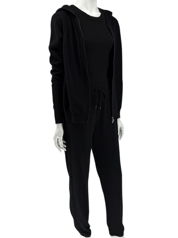 Loro Piana Black Baby Cashmere Lounge Set – Size 44 (Fits Like M/L)